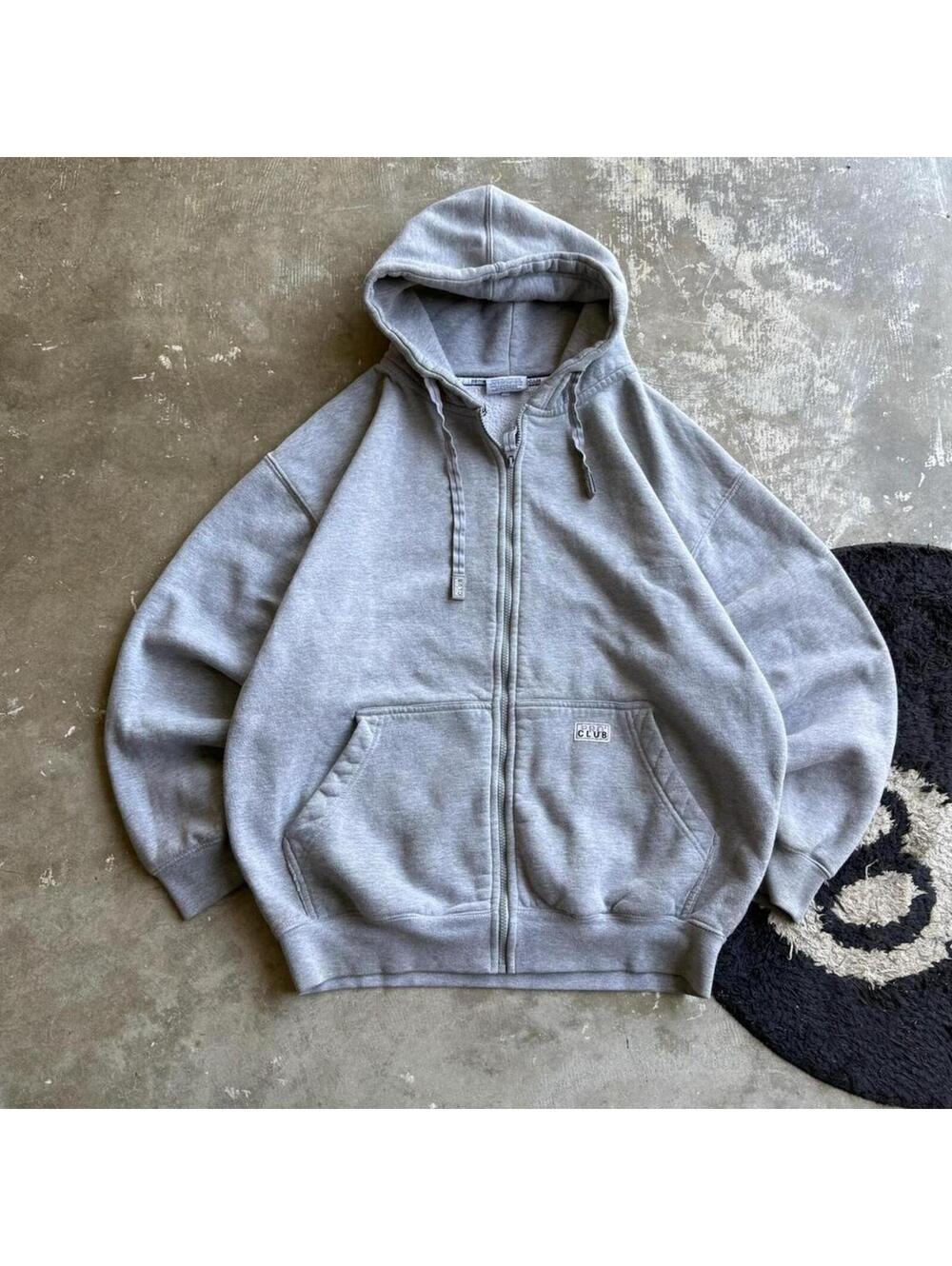 Y2K Pro Club Heavyweight Zip Up Hoodie